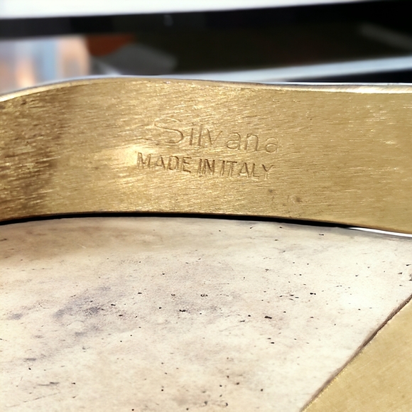 Italian Couture Silvana Italy Turquoise Cabochon Statement Necklace - Picture 5 of 5